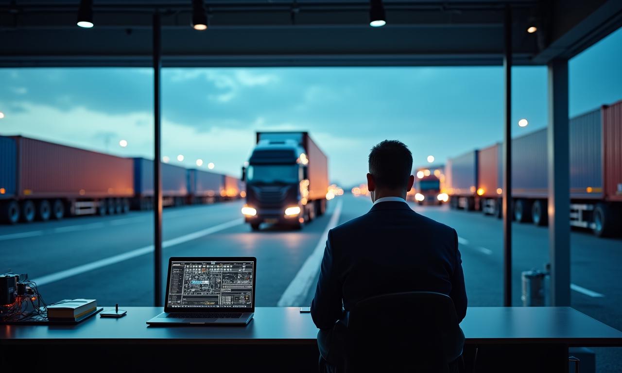 Logistics coordinator managing cargo fleet